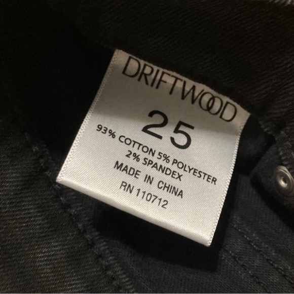 Black Studded Driftwood Jeans, Size 25 NWT - Picture 5 of 10